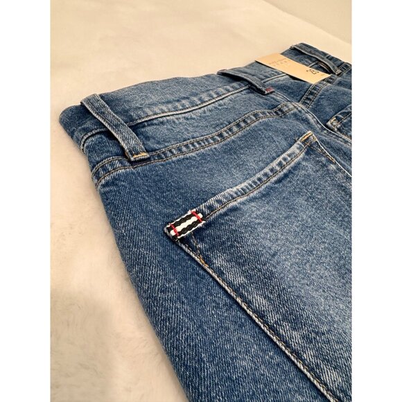 New Alice & Olivia Jeans Women's Size 26 TRISH MID RISE BAGGY JEAN brooklyn blue - Picture 11 of 15